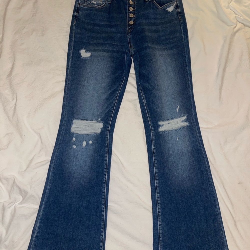 Flying Monkey Blue Flare Wide Leg Jeans size 31